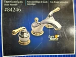 Moen 84246 Monticello 8" Widespread Faucet Chrome / Polished Brass. Fixed Price $499.00.