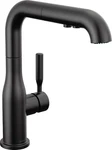 Delta Almari Matte Black Kitchen Faucet With Pullout Sprayer Modern Single. Fixed Price $113.46.