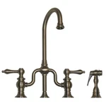 Whitehaus WHTTSLV3-9774SPR-BN Twisthaus Short Spout Side Sprayer Kitchen Faucet. Fixed Price $499.99.