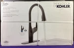 Kohler Safia Pull Down Kitchen Faucet With Soap Dispenser - Matte Black New. Fixed Price $89.25.