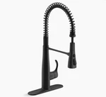 Kohler K-22033-BL Simplice Semi-professional Kitchen Sink Faucet, Matte Black. Fixed Price $399.00.