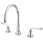 Kingston Tulare KS2341ZL Silver Sage Two-handle 3-HOLE Deck Mount Roman Faucet. Fixed Price $197.95.