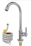 Cold Water Faucet Only, High Arc Single Handle One Hole For Kitchen Ga.... Fixed Price $38.05.