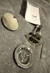 Hansgrohe 50001001 Replacement 3-INCH Sink Drain, No Overflow Chrome Push Open. Fixed Price $39.99.