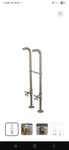 Kingston Brass Freestanding Supply Line Stop Valve Brushed Nickel 28" X 6". Fixed Price $129.99.
