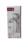 Pfister Bruxie Single-handle 1-HOLE Bathroom Faucet W/ Deckplate, Chrome. Fixed Price $42.53.