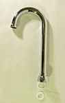 Chicago Faucets GN1JKABCP 3-1/2" Rigid/swing Gooseneck Spout, 8" Tall Chrome. Fixed Price $22.49.