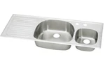 Elkay Double Bowl Kitchen Sink Holes ECGR5322R3 Stainless Steel -local Pick Up. Fixed Price $940.00.