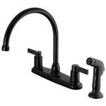 Kingston Brass FB2795NDLSP Nuvofusion 8-INCH Kitchen Faucet With Sprayer. Fixed Price $101.61.
