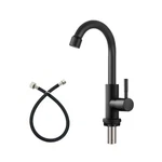 Heyalan Cold Water Only Kitchen Faucet Single Handle 1 Hole Deck Mount SUS304.... Fixed Price $41.76.