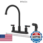 Gbbne Kitchen With Sprayer 2 Handle Sink Faucets 8 Inch Centerset. Fixed Price $51.50.