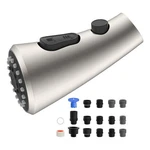 Hibbent Home Replaced Curved Pulldown Kitchen Faucet Head 3-FUNCTION Sink Spray. Fixed Price $21.99.