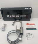 Kraus Stainless Steel Oletto Single Lever Kitchen Bar Faucet. Fixed Price $129.99.