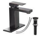 Bwe Hole Single-handle Low-arc Bathroom Faucet With Pop-up Drain Assembly. Fixed Price $59.00.