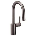 Moen 5965BLS Black Stainless One-handle Pulldown Bar Faucet. Fixed Price $707.07.