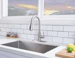 Vc Cucine Kitchen Faucet With Pull Down Sprayer, Brushed Nickel-new. Fixed Price $23.00.