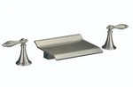 Bathroom Waterfall 3 Holes Widespread Sink Roman Tub Faucets. Fixed Price $89.99.