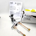 Delta Commercial Single Handle Bathroom Faucet Centerset Chrome 501LF-HDF S2. Fixed Price $42.48.