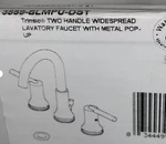 Delta Trinsic 3559-BLMPU-DST Widespread Bathroom Sink Faucet Matte Black New Box. Fixed Price $254.60.