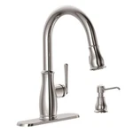 New!! Glacier Bay Kagan Single-handle Pull-down Sprayer Kitchen Faucet Chrome. Fixed Price $84.99.