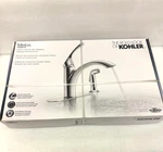 Kohler Mistos Single Handle Kitchen Faucet With Side Sprayer Chrome R72508-CP. Fixed Price $69.95.