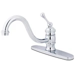 Kingston Brass KB357.BLLS Vintage 1.8 Gpm Hole Kitchen Faucet - Chrome. Fixed Price $136.47.