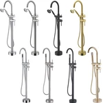 Standing Bathtub Faucet Waterfall Filler Floor Mount Bathroom Mixer. Fixed Price $89.00.