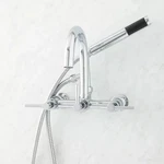 Signature Hardware-sebastian Deck Mount Tub Faucet & Hand Shower-chrome. Fixed Price $199.00.