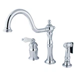Kingston Brass KS1811PLBS Widespread Kitchen Faucet. Fixed Price $405.98.