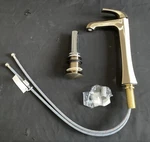 Kraus Bathroom Faucet Brushed Gold Single-hole W/ Pop-up Drain KVF-1210BG. Fixed Price $79.20.
