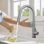 Oletto Contemporary Single-handle Touch Kitchen Sink Faucet With Pull Down Spray. Fixed Price $582.70.