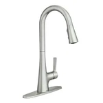 Moen Mikah 87069SRS One-handle High Arc Pulldown Kitchen Faucet In Spot Resist. Fixed Price $175.99.