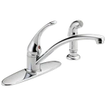 Delta Foundations 1-HANDLE Kitchen Faucet 1.8 Gpm Chrome-certified Refurbished. Fixed Price $48.37.