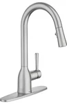 Moen Adler Pulldown Kitchen Faucet - 87233SRS Spot Resistant Stainless High Arc. Fixed Price $95.00.