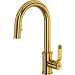 Rohl Armstrong U.4543HT-ULB-2 Pull-down Bar Faucet Slight Wear. Fixed Price $986.80.