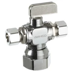 Dahl 611-53-31-31 Supply Stop 1/2" Fip Chrome Plated Brass Dual Outlet Valve. Fixed Price $50.23.