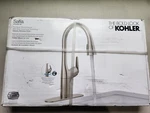 Kohler Safia R24298-VS Pull Down Sprayer Kitchen Faucet Vibrant Stainless Steel. Fixed Price $199.94.