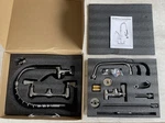 Aplwy Commercial Kitchen Faucet W/ Sprayer 21" Height 8" Adjustable Center Deck. Fixed Price $68.00.