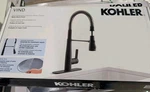 Kohler Vind Semi-professional Pull-down Kitchen Sink Faucet Matte Black. Fixed Price $199.00.