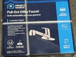 Project Source Chrome 1-HANDLE Deck-mount Utility Faucet With Pulldown Sprayer. Fixed Price $45.00.