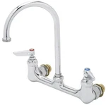 B-0331-CC Faucet, Wall Mount, 8" Centers, Swivel Gooseneck, 1/2" Npt Male Inlets. Fixed Price $334.34.