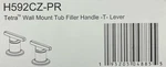 Delta Tetra H592CZ-PR Tub Filler Handles,lumicoat Champagne Bronze *new*. Fixed Price $111.19.