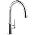 Delta Trinsic Chrome Kitchen Faucet With Pull Down Sprayer Modern Single Hole. Fixed Price $150.71.