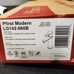 Pfister Modern Single Control Bathroom Faucet & Drain LG142-060B Matte Black. Fixed Price $50.00.