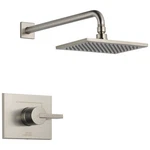 Delta Vero 14 Series Rain Shower Faucet Set, Brushed Nickel Head And. Fixed Price $420.76.