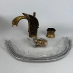 Antique Brass Bathroom Basin Sink Faucet Single Handle Mixer Tap Swan Design. Fixed Price $79.99.