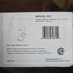 *read* Delta 9959-DST Trinsic 1.8 Gpm Hole Pull-down Bar/prep Faucet Black. Fixed Price $529.99.