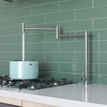 Alfi Brand AB5018-PSS Polished Stainless Steel Retractable Pot Filler Faucet. Fixed Price $450.00.