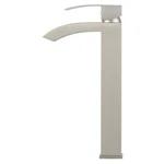 Eisen Home 12" Single Hole Handle Vessel Sink Bathroom Faucet, Brushed Nickel. Fixed Price $24.95.