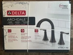 Delta Archdale 35798LF-RB 2 Handle Wide Spread Bathroom Faucet Venetian Bronze. Fixed Price $105.00.